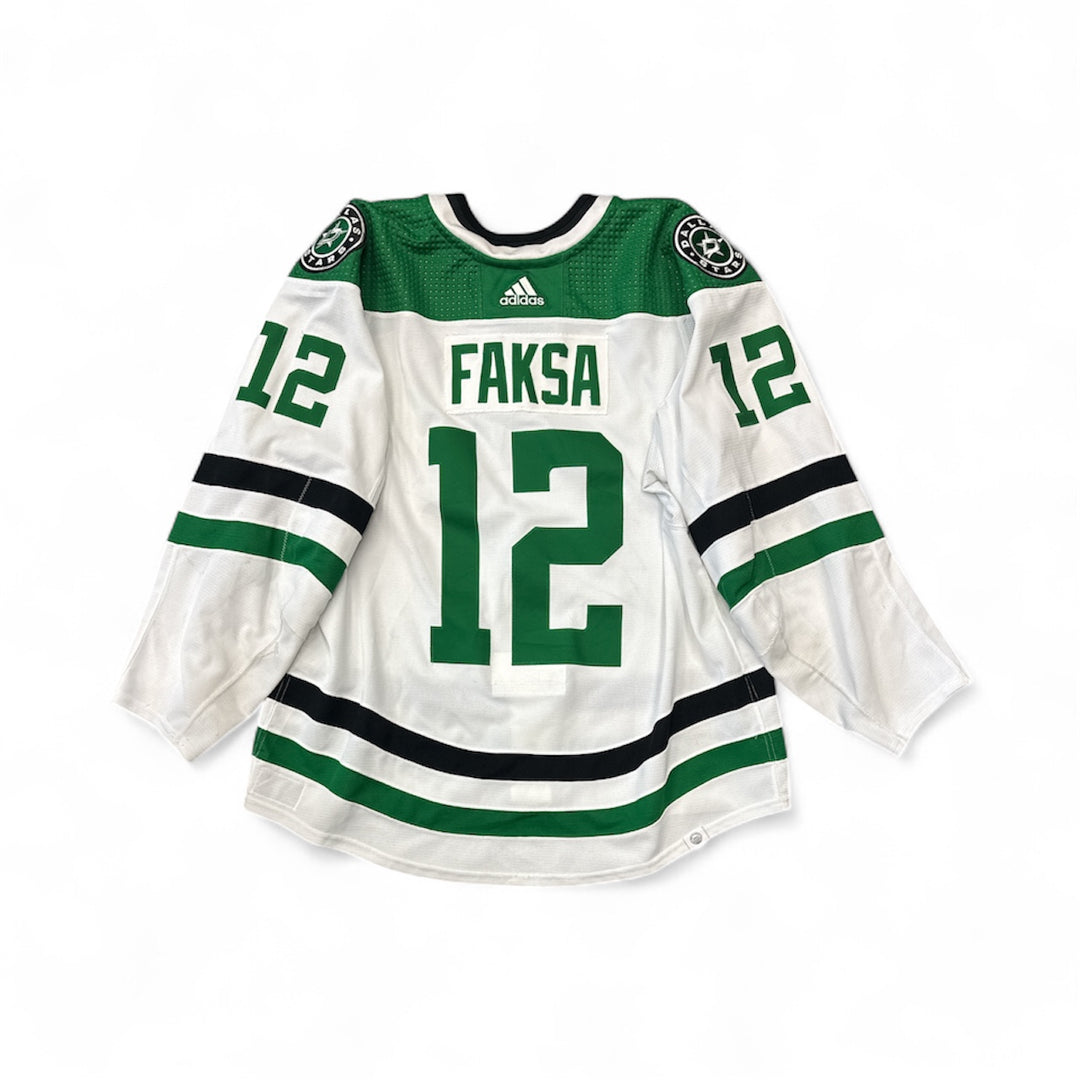 Photo of Dallas Stars Away Set 1 Radek Faksa Game Worn Jersey - Back View 