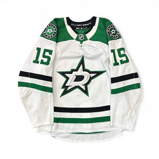 Photo of Dallas Stars Away Set 1 Craig Smith Game Worn Jersey - Front View