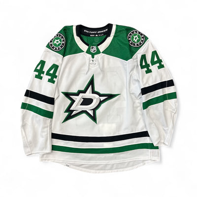 Photo of Dallas Stars Away Set 1 Joel Hanley Game Worn Jersey - Front View