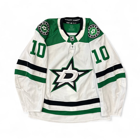 Photo of Dallas Stars Away Set 1 Ty Dellandrea Game Worn Jersey - Front View