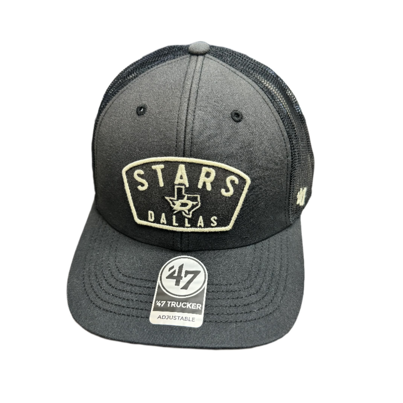 Photo of Black Trucker Hat- Front View