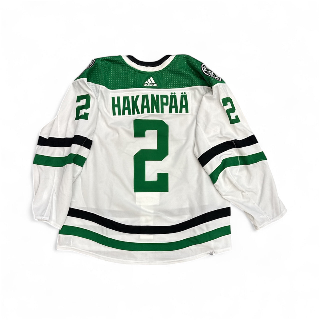 Photo of Dallas Stars #2 Hakanpaa Game Worn Jersey Away White - Back View