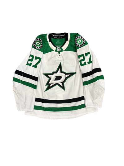 Photo of Dallas Stars #27 Marchment Game Worn Away Jersey - Front View