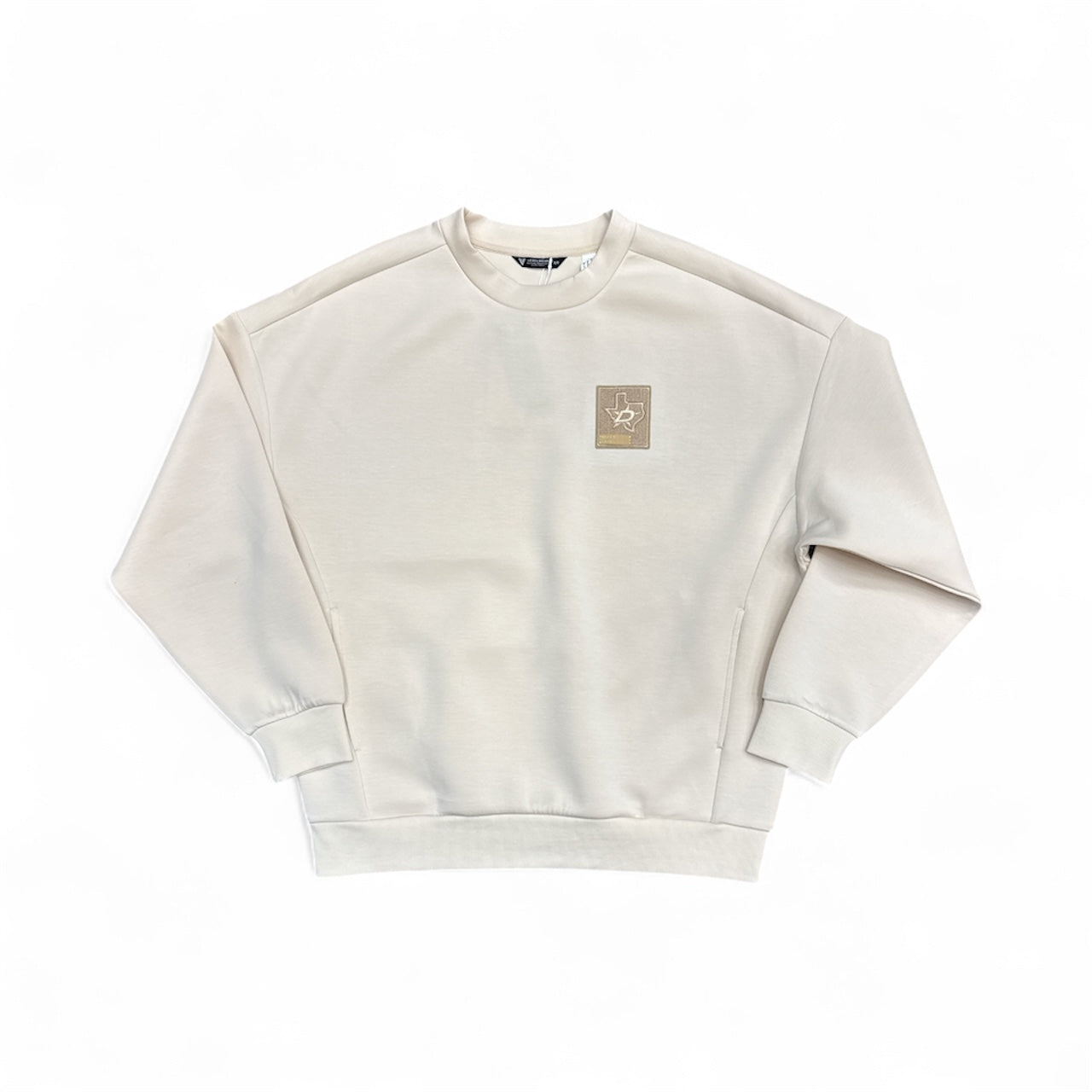 Photo of Dallas Stars Levelwear Luxe Crew in Sand - Front View