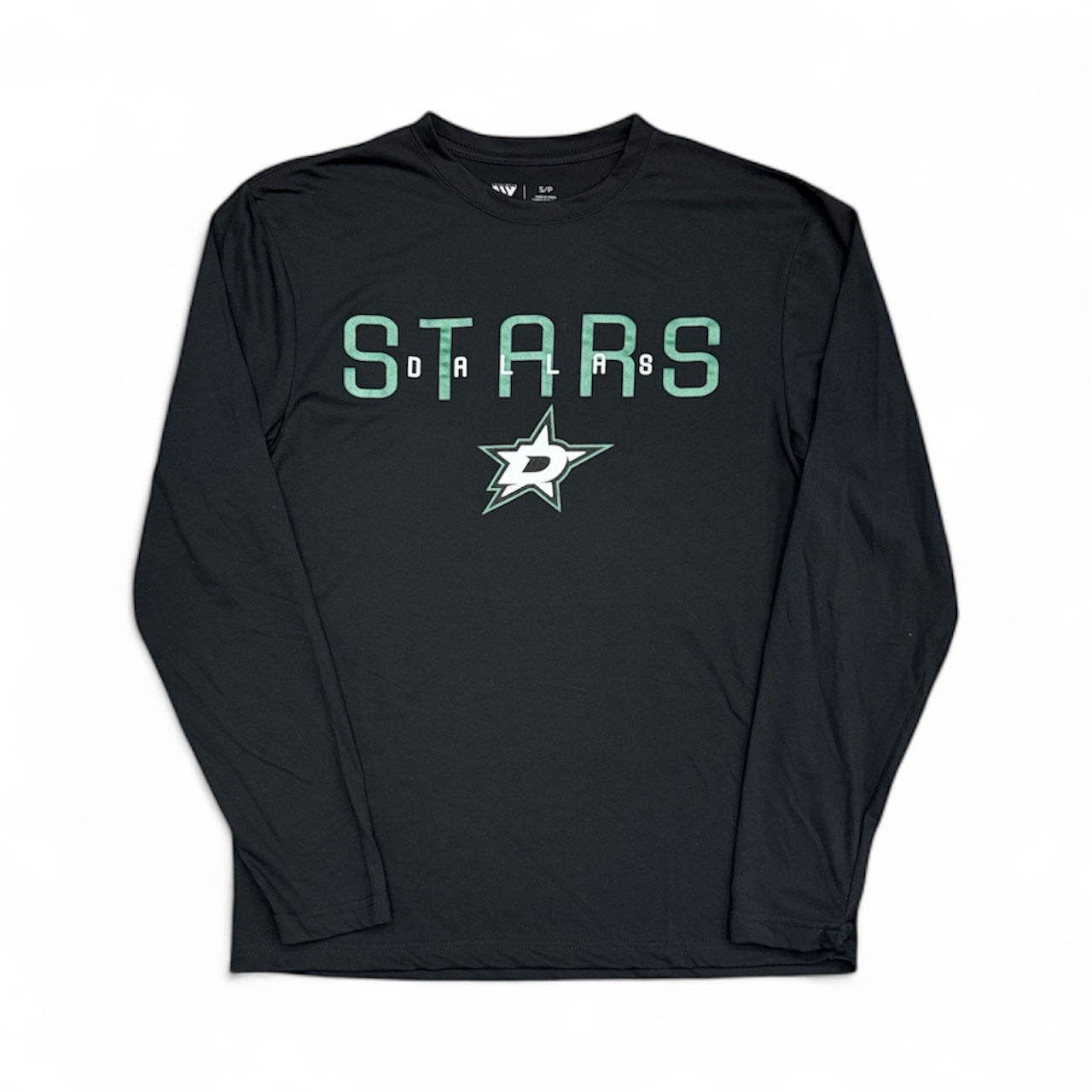 Photo of Dallas Stars Levelwear Long Sleeve T-Shirt in Black - Front View