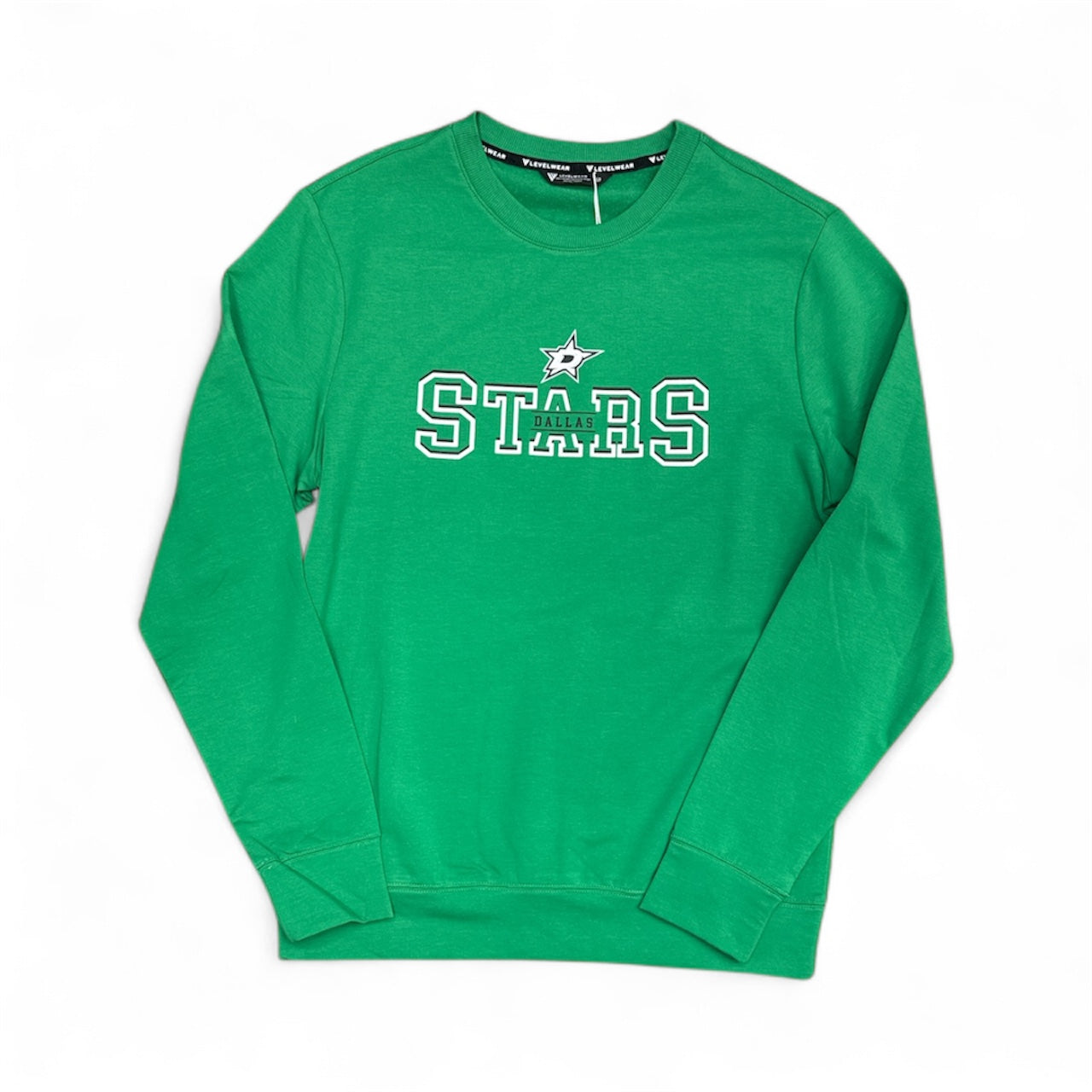 Photo of Dallas Stars Levelwear Mandate Crew in Green - Front View