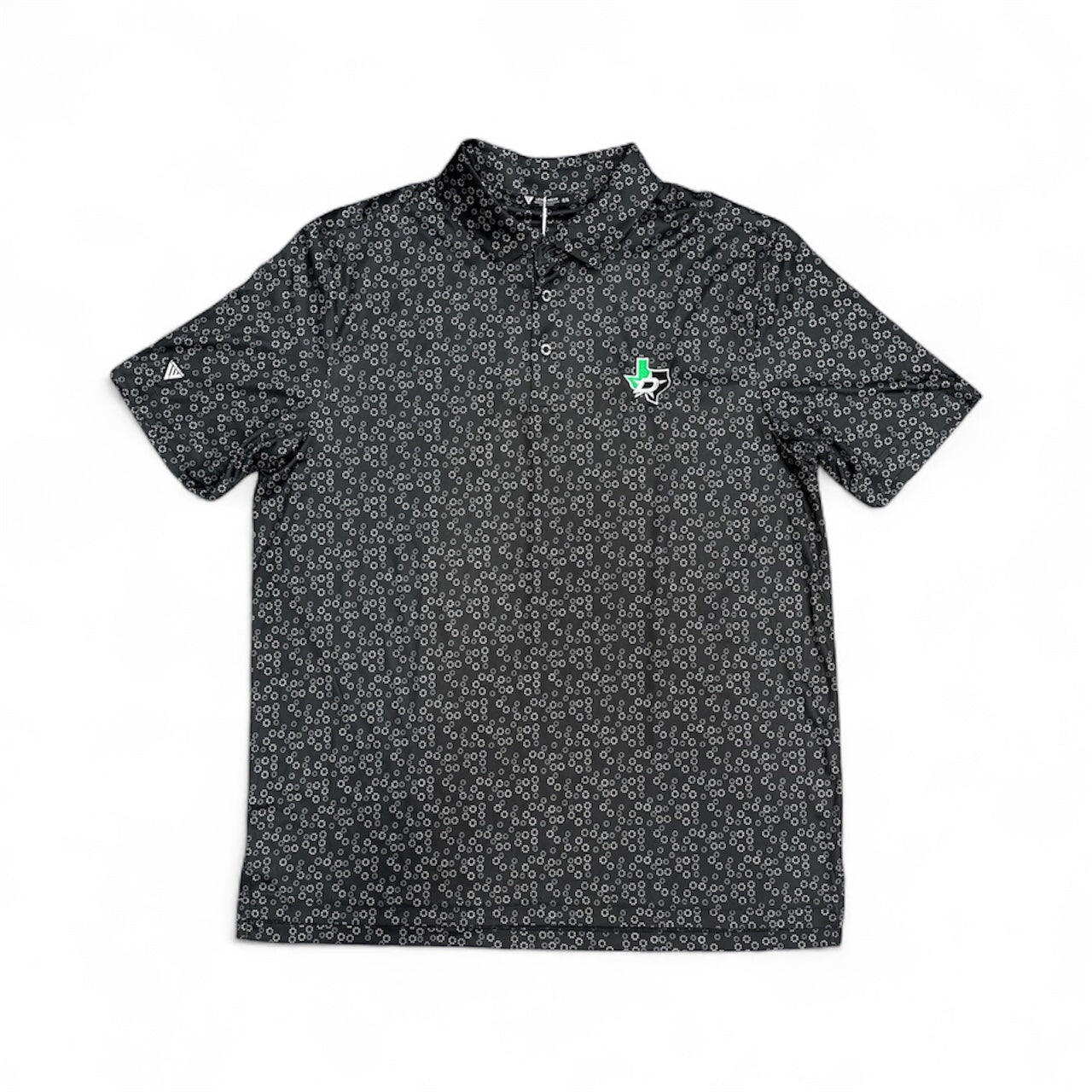Photo of Dallas Stars Levelwear Frost Polo in Black - Front View