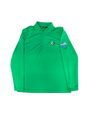 Photo of Global Series Levelwear Quarter Zip in Green - Front view