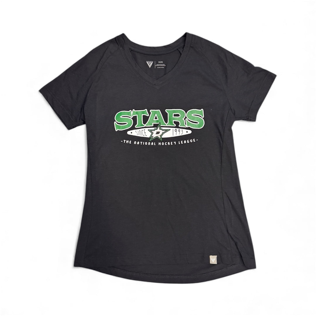 Photo of Dallas Stars Ariya Short Sleeve Shirt in Black - Front View