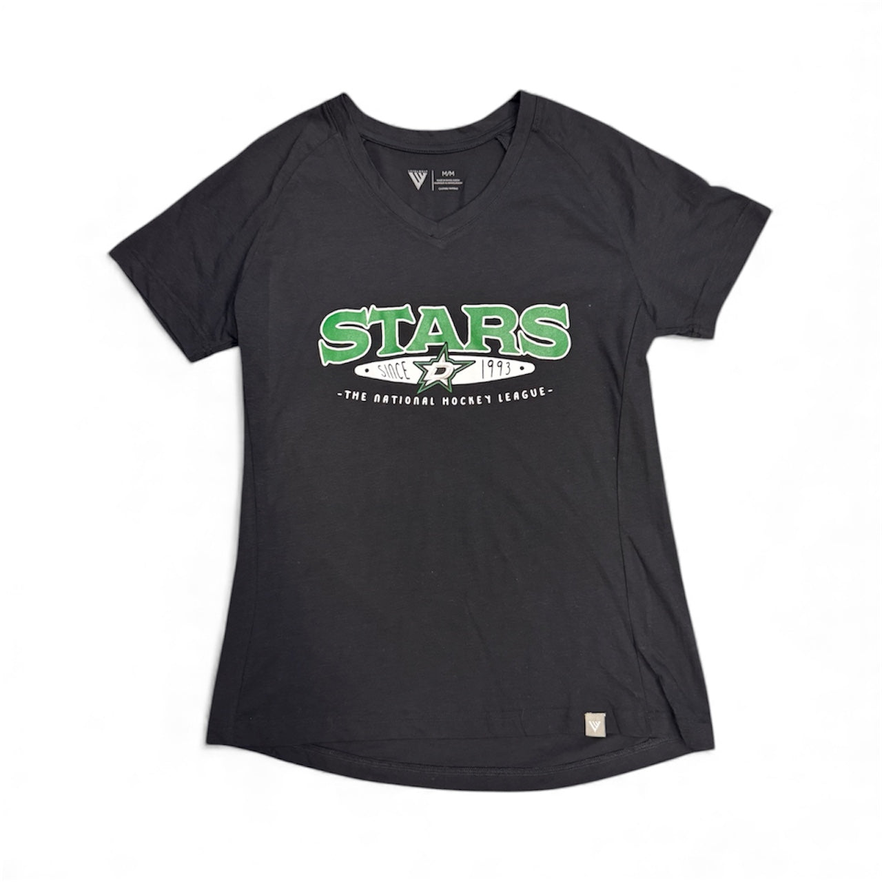 Photo of Dallas Stars Ariya Short Sleeve Shirt in Black - Front View