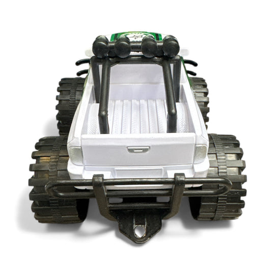 Dallas Stars Toy monster truck with large wheels on a white background back view