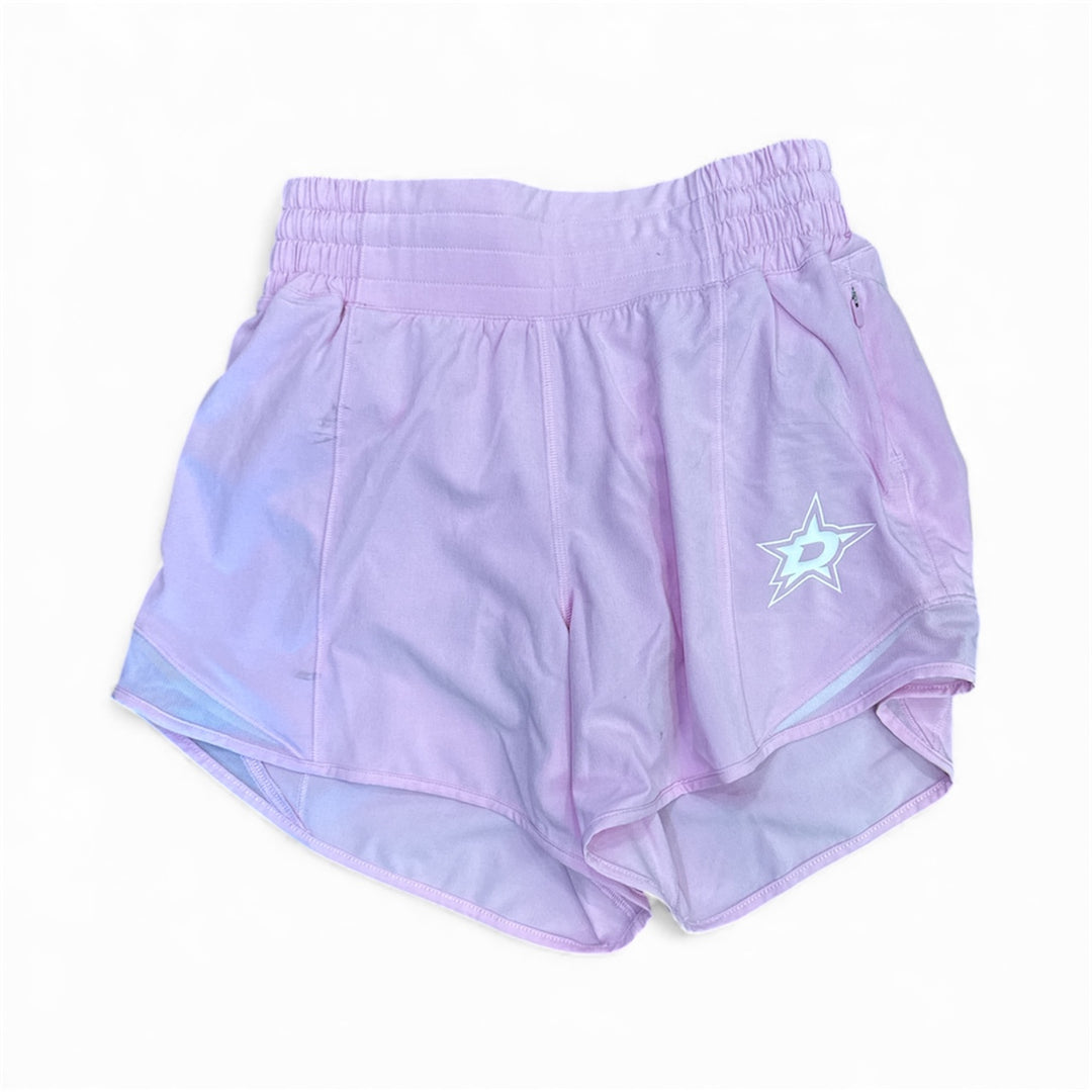 Photo of Pink Lululemon Hot Shorts - front view