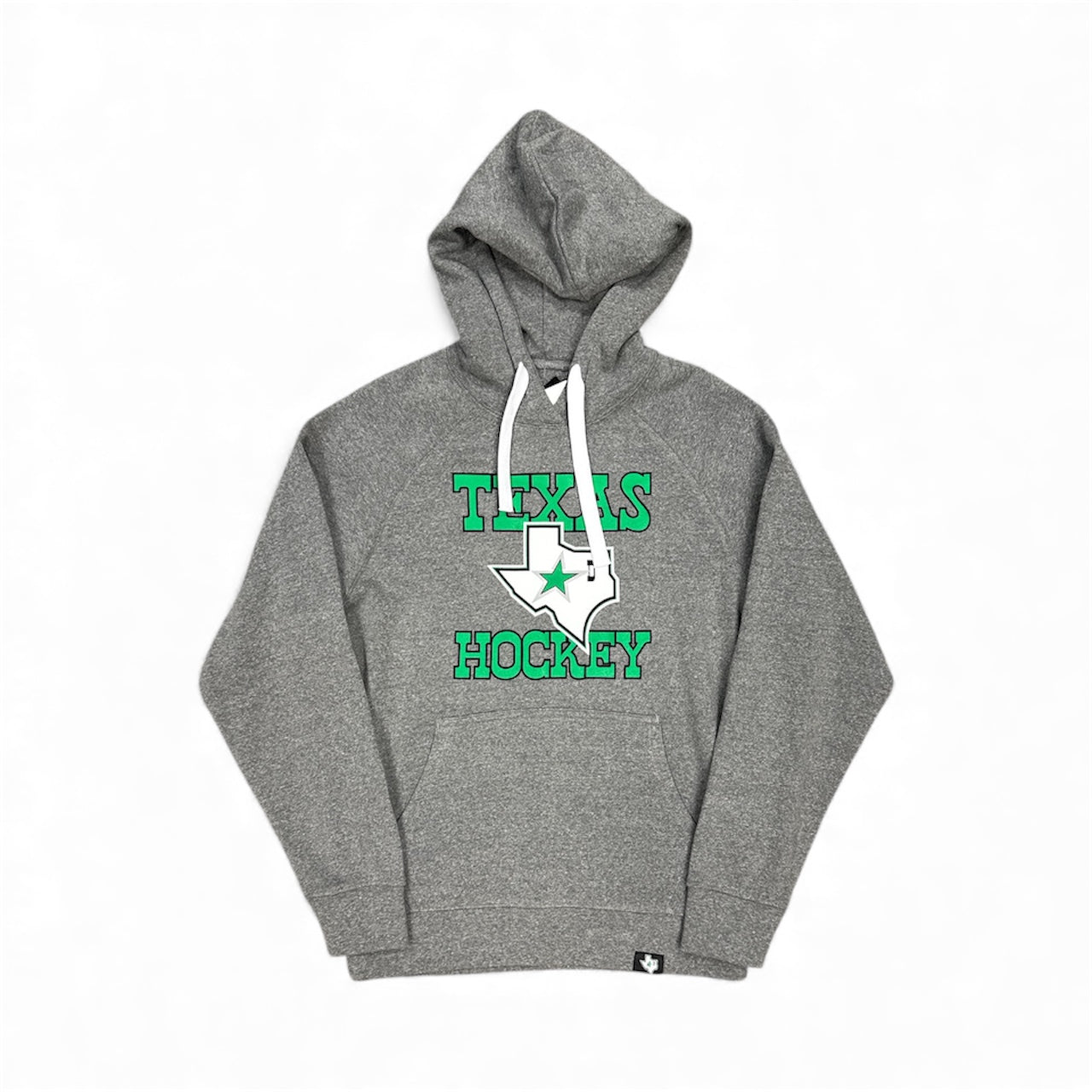 Photo of Texas Hockey 3rd Logo Hoodie on a white background