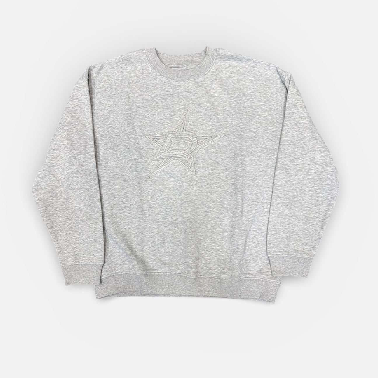 Gray sweatshirt on a white background