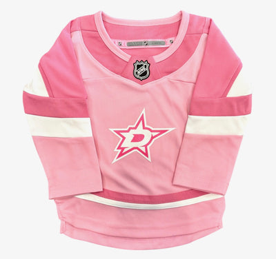 Photo of Dallas Stars Kids Pink Fashion Jersey - Front View