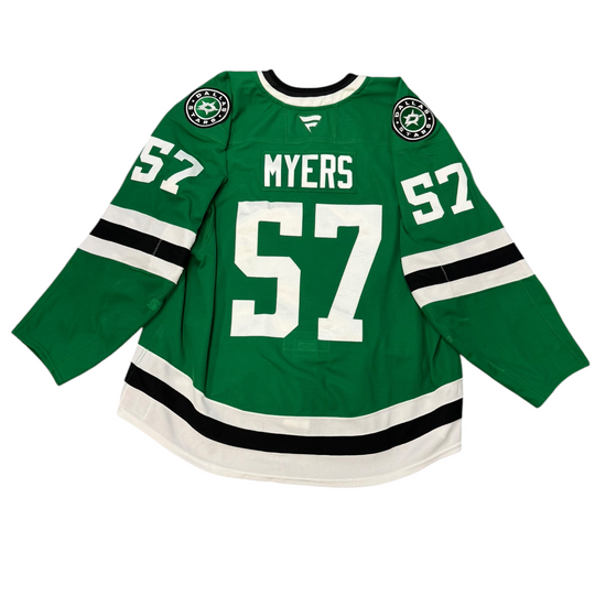 Game Worn Dallas Stars Home hockey jersey with number 57 and name &