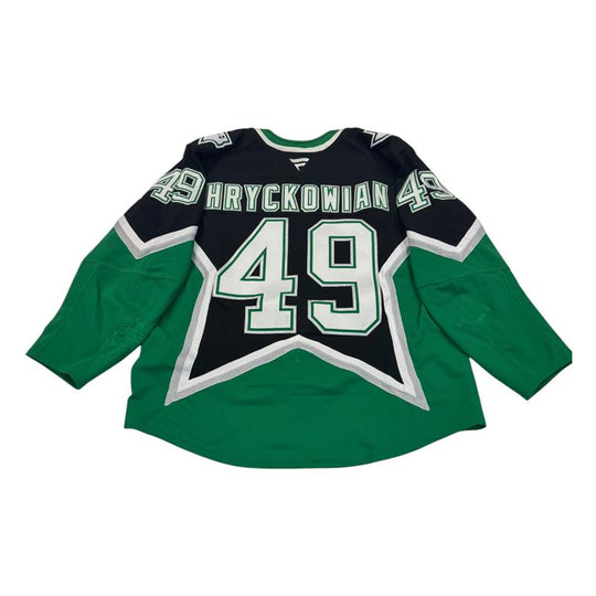 JUSTIN HRYCKOWIAN PLAYOFF GAME WORN &