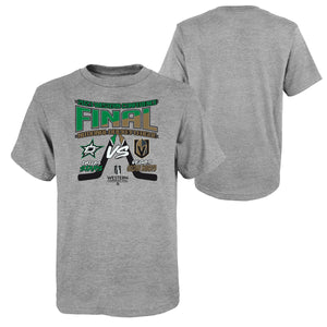 DALLAS STARS OUTERSTUFF 2023 WESTERN CONFERENCE FINAL MATCH-UP TEE