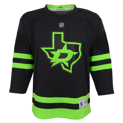 DALLAS STARS OUTERSTUFF YOUTH BLACKOUT ROOPE HINTZ 3RD PREMIER JERSEY - FRONT VIEW