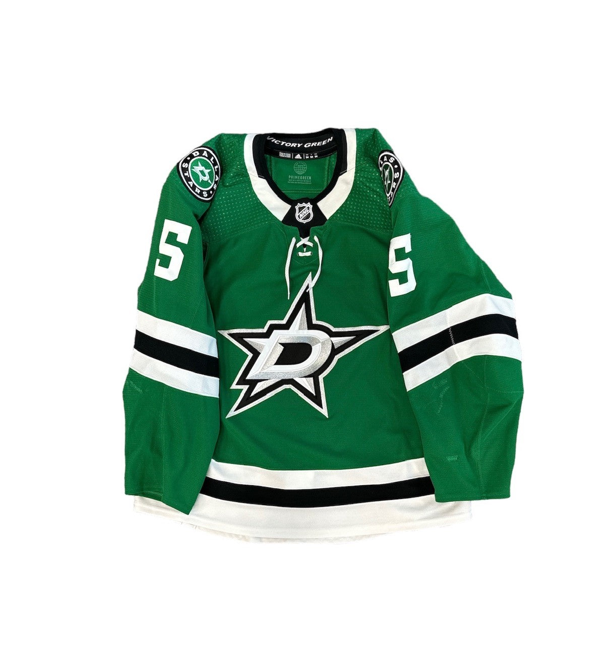 PHOTO OF LUNDKVIST GAME WORN JERSEY - FRONT VIEW