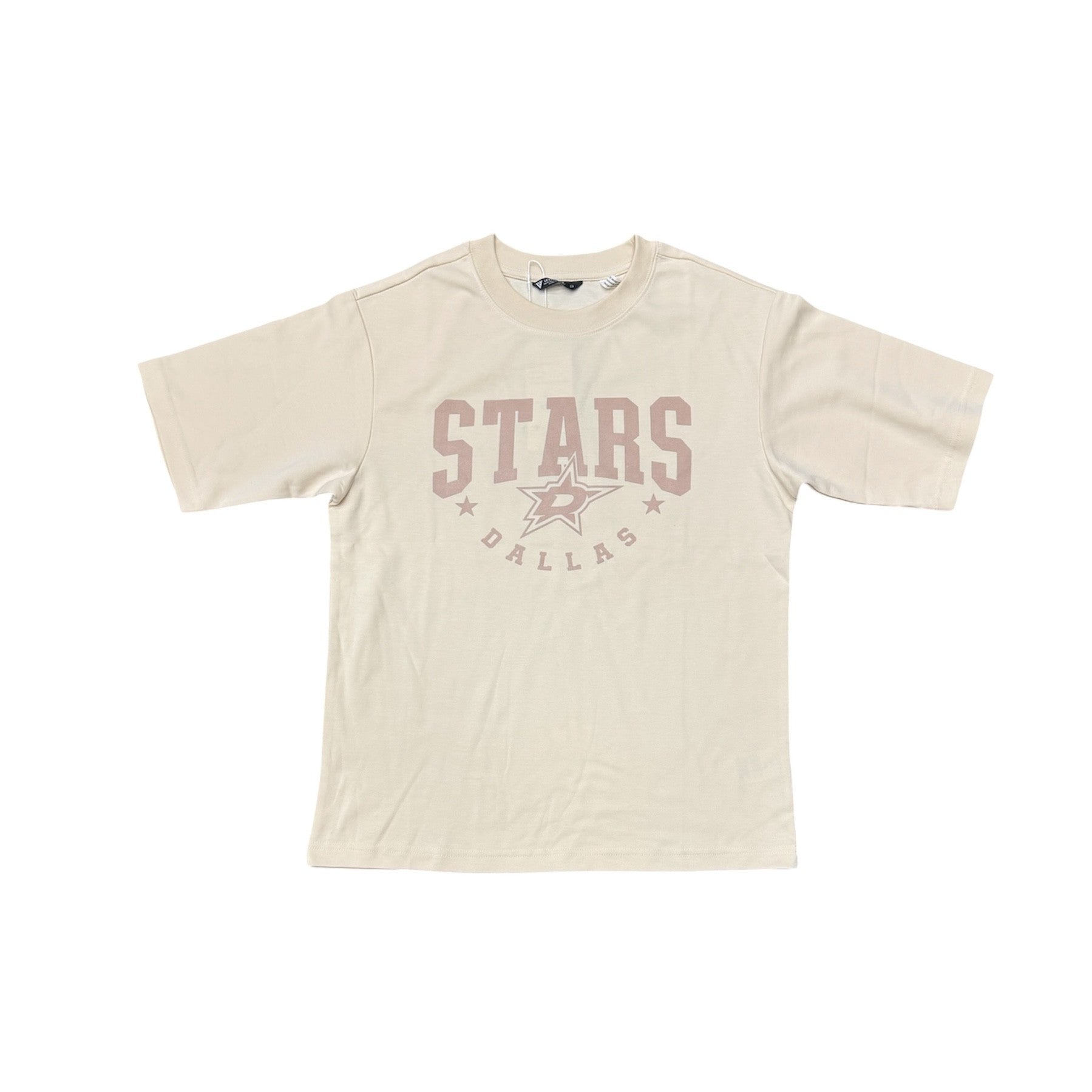 DALLAS STARS LUXE KNIT TOP SAND - FRONT VIEW