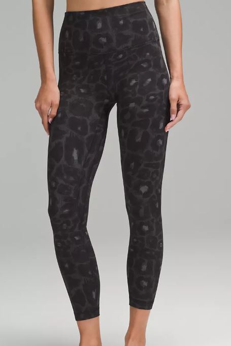 Photo of Lululemon model wearing Align Pant in Leopard Black