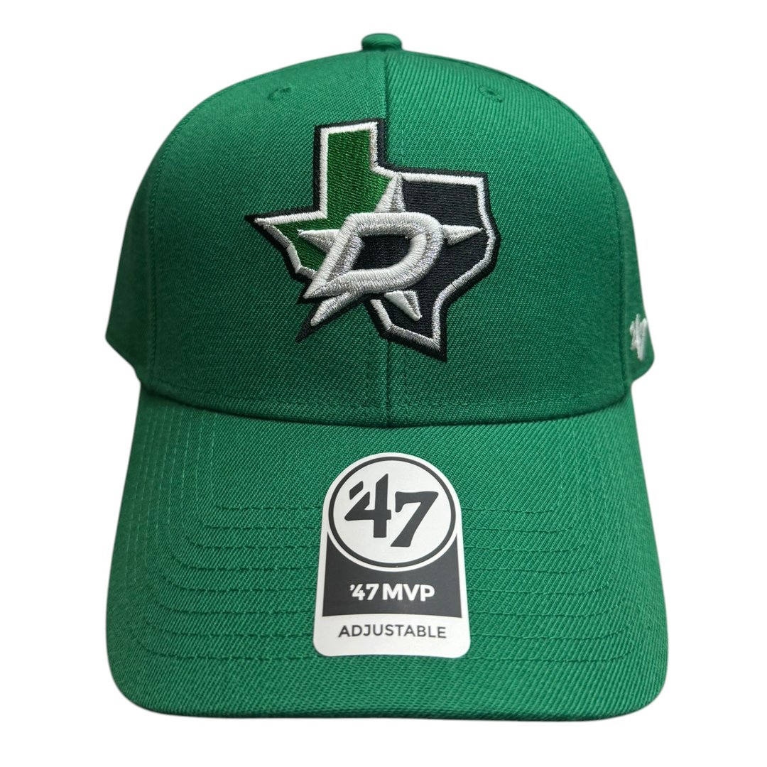 DALLAS STARS MVP CAP GREEN - FRONT VIEW 