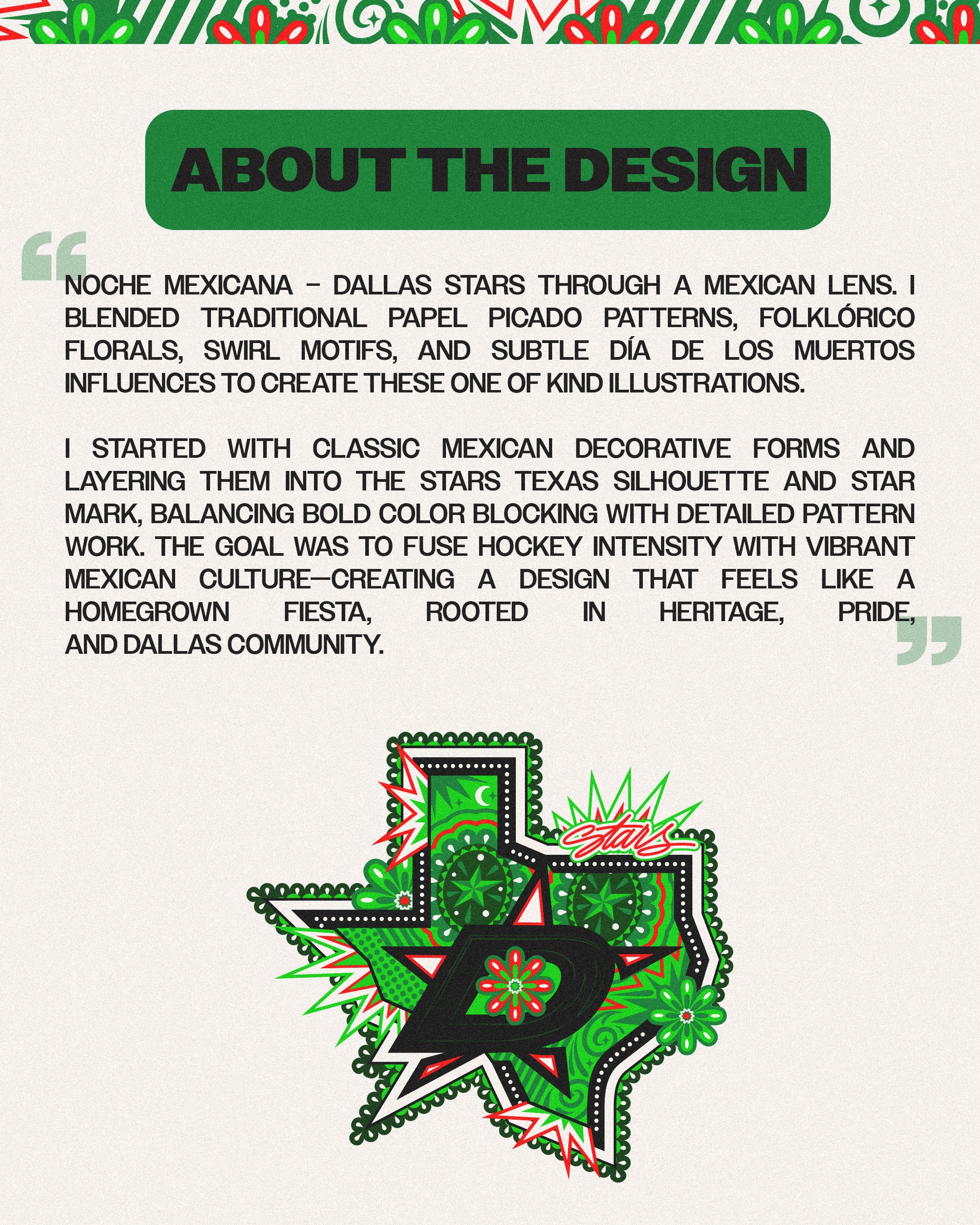 DALLAS STARS X DUMMY FRESH NOCHE MEXICANA ROSE S/S TEE – Hangar Hockey