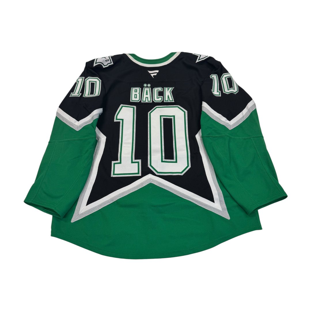 OSCAR BÄCK PLAYOFF GAME WORN '99 ALTERNATE JERSEY BACK VIEW