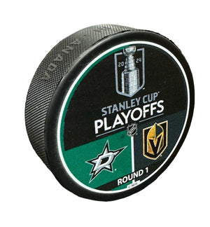 Mustang Products 2024 Round 1 match-up puck - front view 