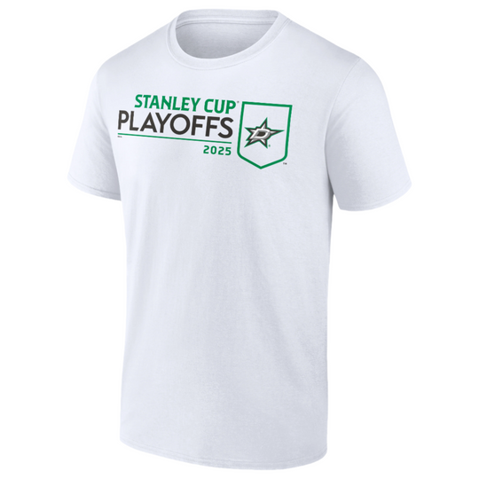 Photo of Dallas Stars Fanatics Playoff Event Logo Short Sleeve Tee - Front View