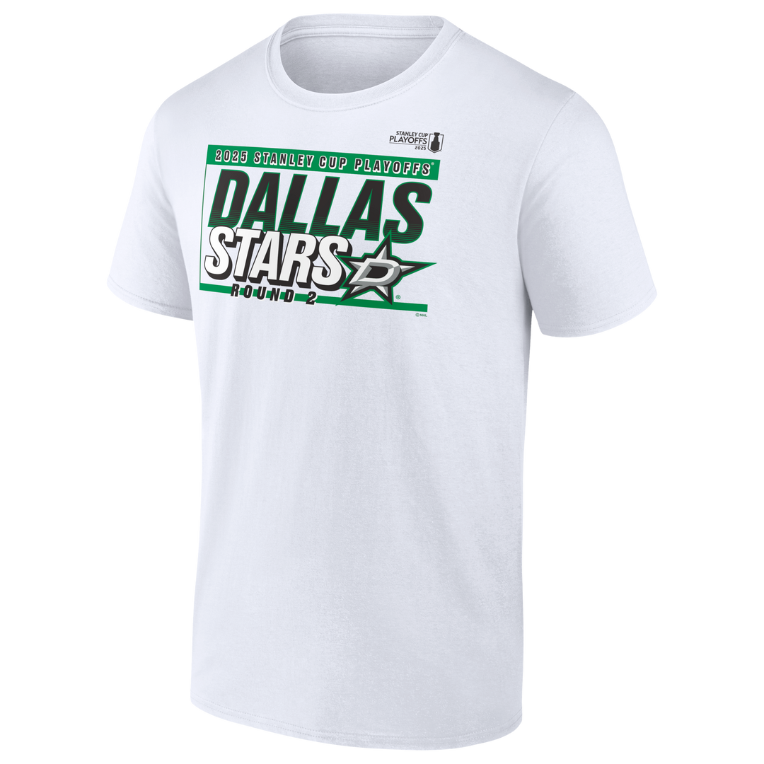 DALLAS STARS FANATICS 2025 ROUND 2 PLAYOFF ROSTER S/S TEE