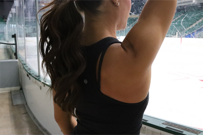 Photo of model wearing Lululemon Align Racerback