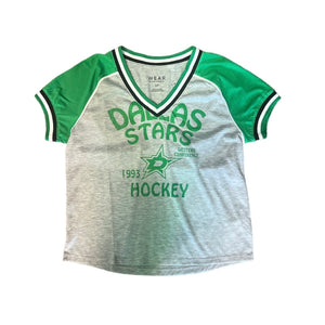 DALLAS STARS WEAR BY ERIN ANDREWS RAGLAN S/S - FRONT VIEW