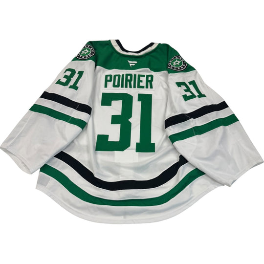 Game worn Dallas Stars away jersey with number 31 and name &