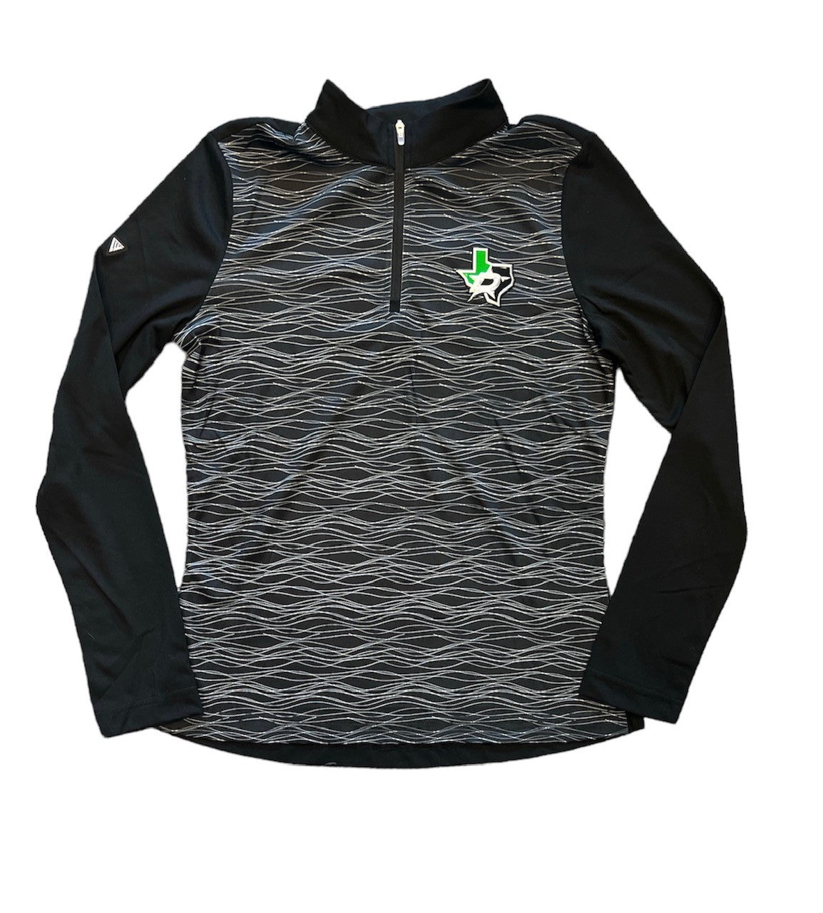DALLAS STARS LEVELWEAR WMN RIVER 1/4 ZIP - Photo of front view of jacket