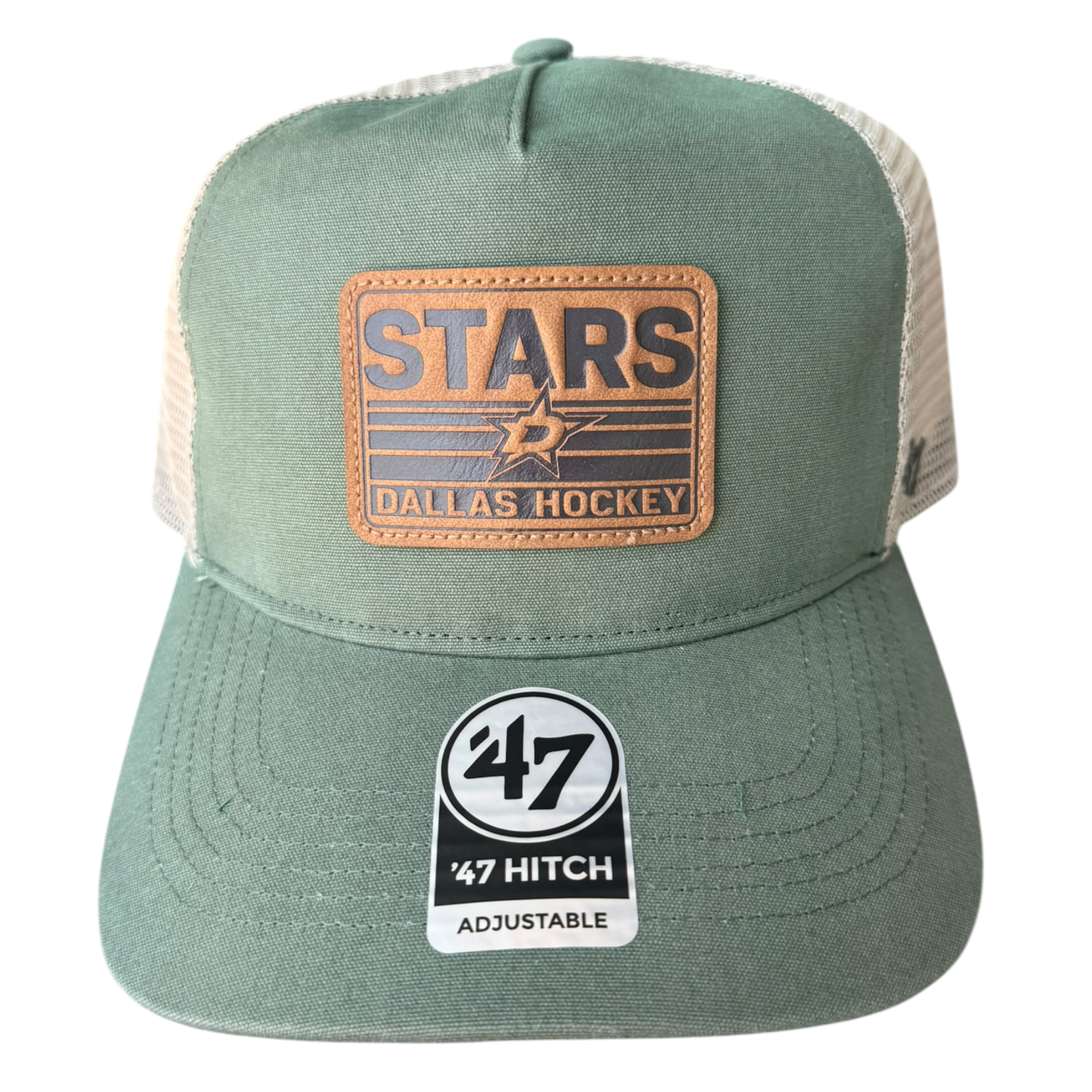 DALLAS STARS 47' SQUAMISH GREEN HITCH CAP - FRONT VIEW