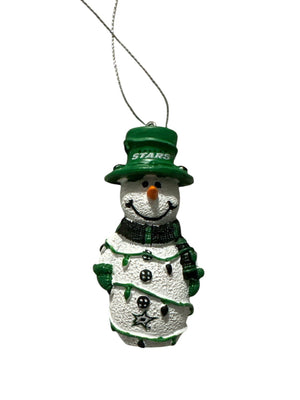 Photo of Dallas Stars FOCO Snowman Christmas Tree Ornament