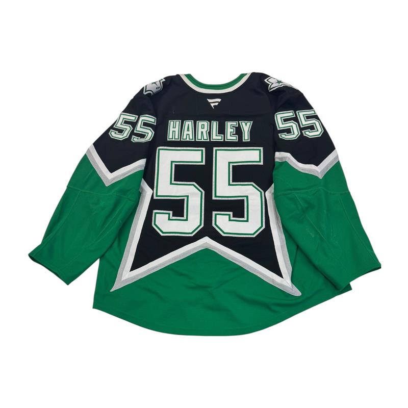 THOMAS HARLEY PLAYOFF GAME WORN '99 ALTERNATE JERSEY 
"HARLEY" & #55 ON BACK