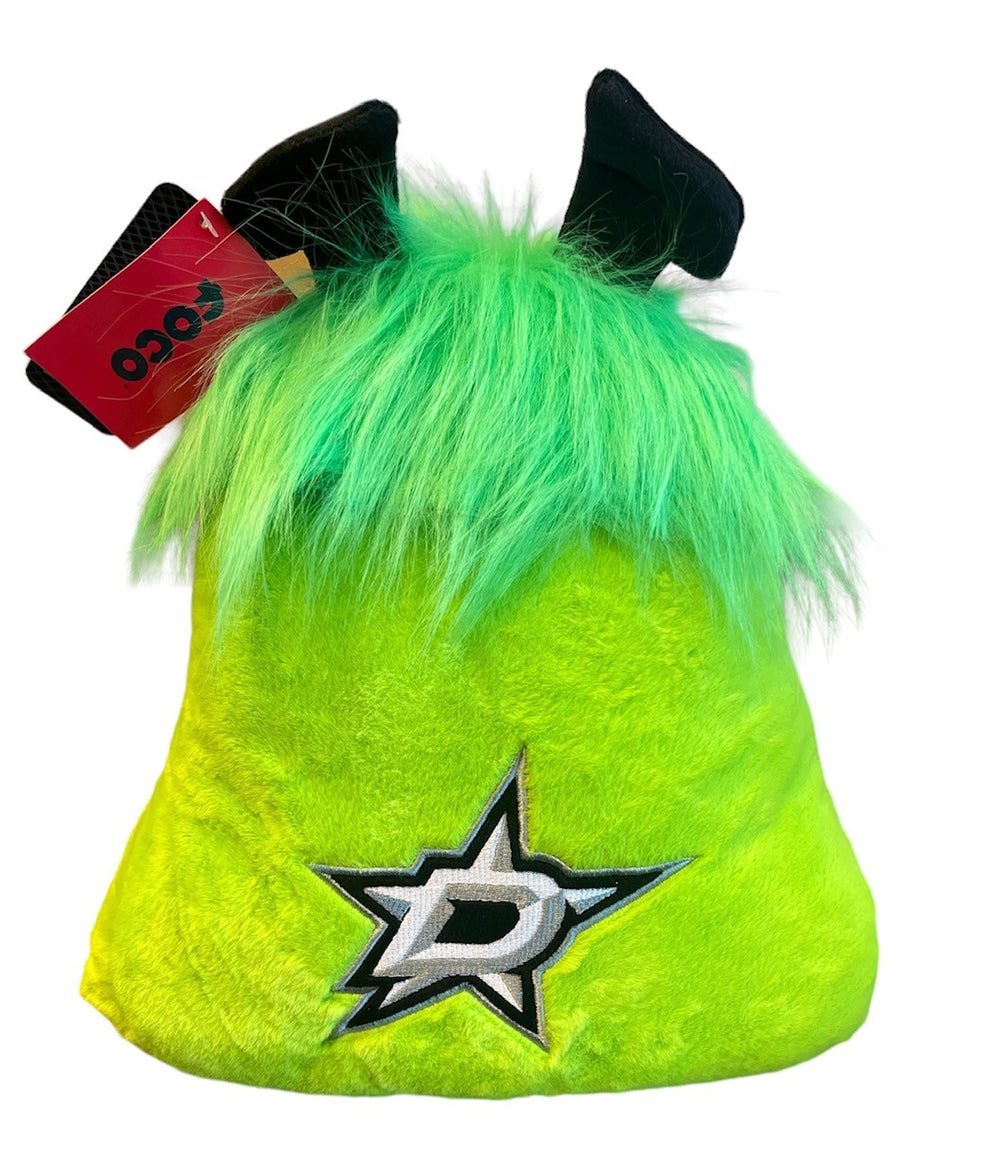 DALLAS STARS PLUSH MASCOT VIC PILLOW - BACK VIEW