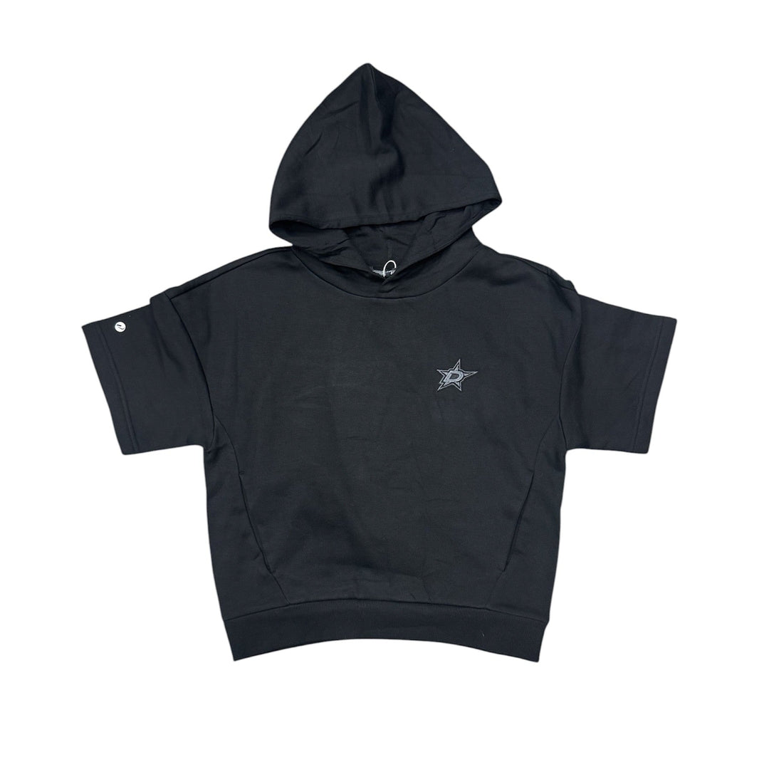 DALLAS STARS WOMENS AMBER SHORT SLEEVE HOODIE - FRONT VIEW