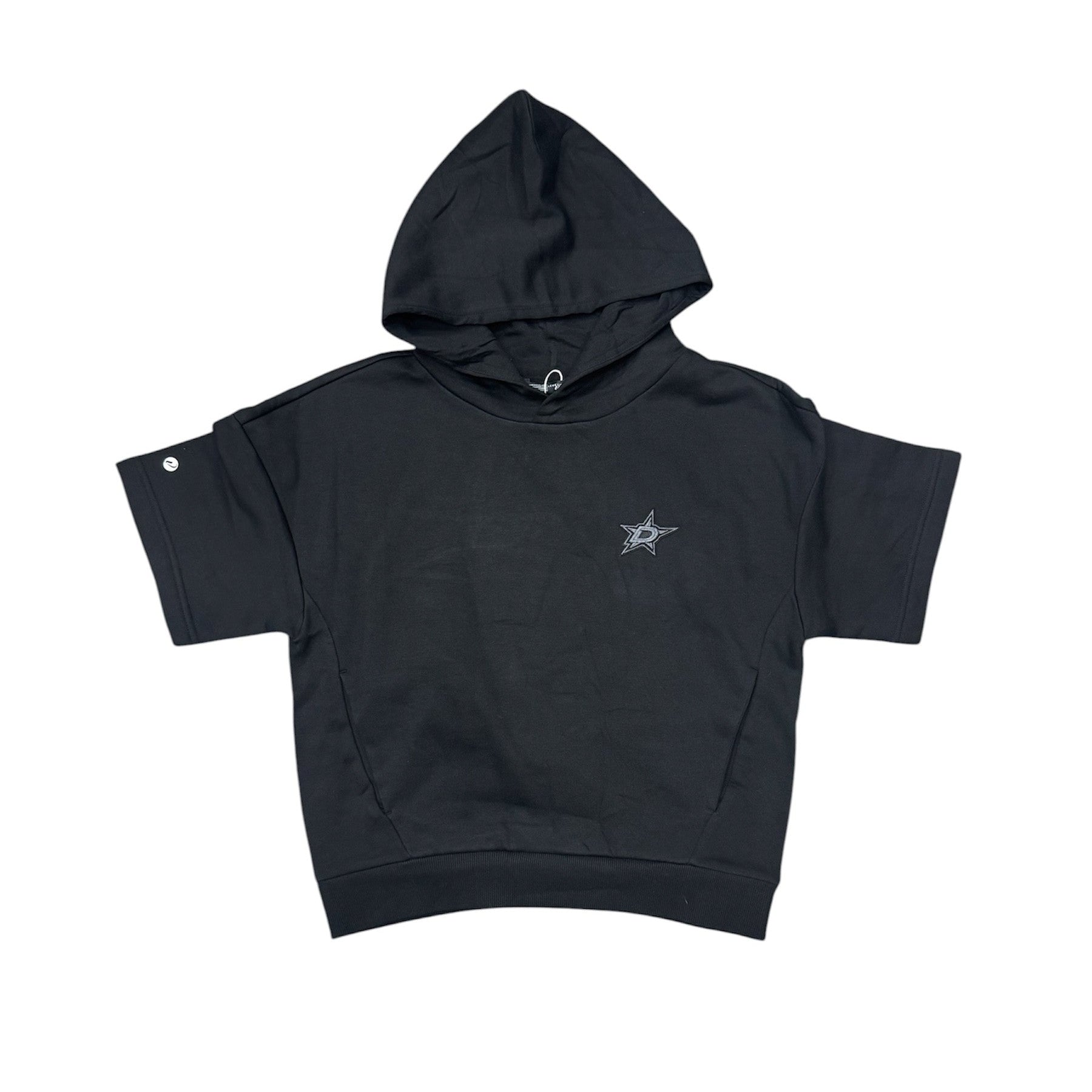 DALLAS STARS WOMENS AMBER SHORT SLEEVE HOODIE - FRONT VIEW