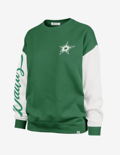 Photo of Dallas Stars 47 Brand Andie Crew Sweatshirt - Front View