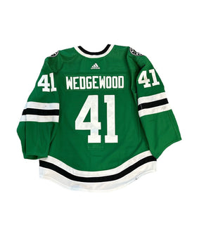 PHOTO OF WEDGEWOOD GAME WORN JERSEY - BACK VIEW