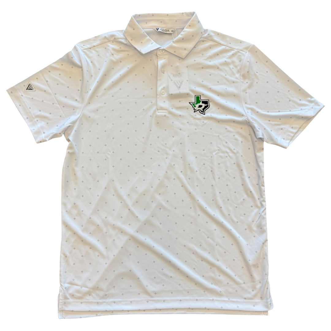DALLAS STARS LEVELWEAR WHITE INLAY POLO
