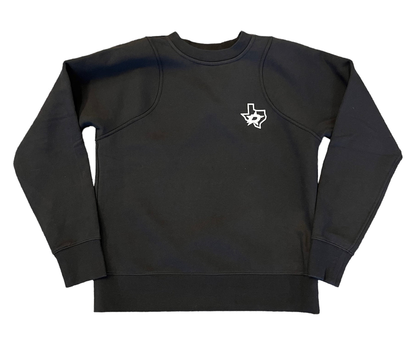 Photo of DALLAS STARS LULULEMON WOMENS LOUNGEFUL CREWNECK PULLOVER BLACK - Front view