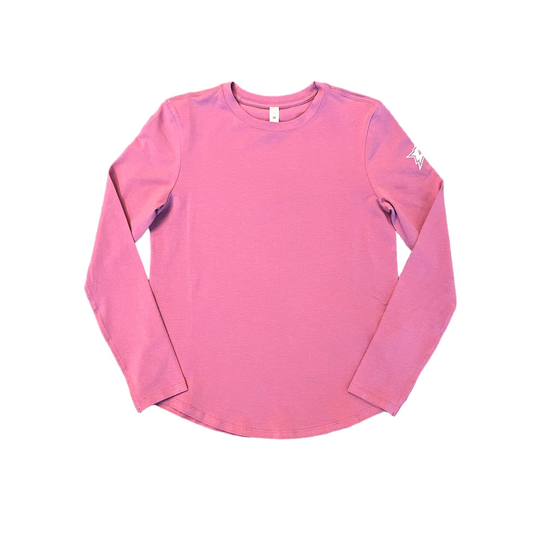 Photo of DALLAS STARS LULULEMON WOMENS LOVE LONG SLEEVE VELVET DUST - Front view