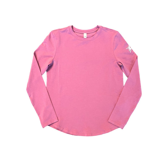 Photo of DALLAS STARS LULULEMON WOMENS LOVE LONG SLEEVE VELVET DUST - Front view