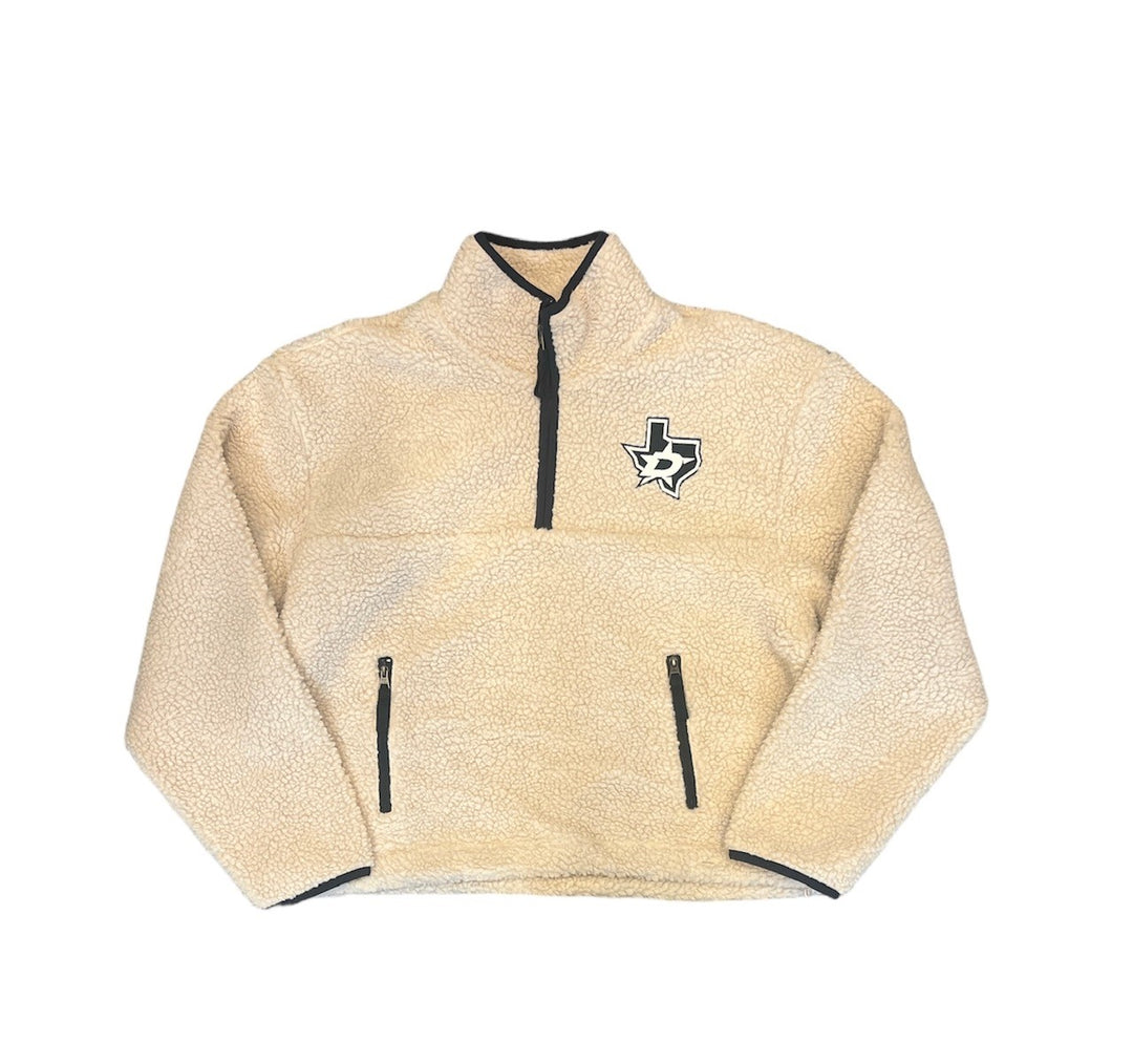 DALLAS STARS 47 BRAND WOMENS SNOWBIRD 1/4 ZIP - FRONT VIEW