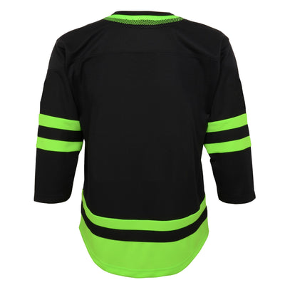 DALLAS STARS OUTERSTUFF YOUTH BLACKOUT 3RD PREMIER JERSEY - BACK VIEW